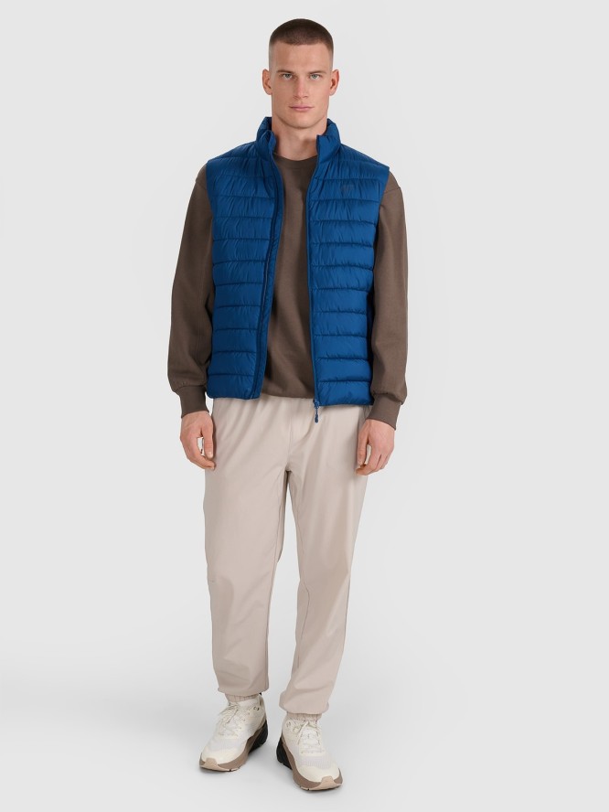 4F Bezrękawnik puchowy z wypełnieniem syntetycznym męski - granatowy S