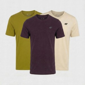 KOSZULKA MĘSKA LIMITOWANA 4F T-SHIRT KOMPLET ZESTAW 3 SZTUKI 5XL M3948 SS26
