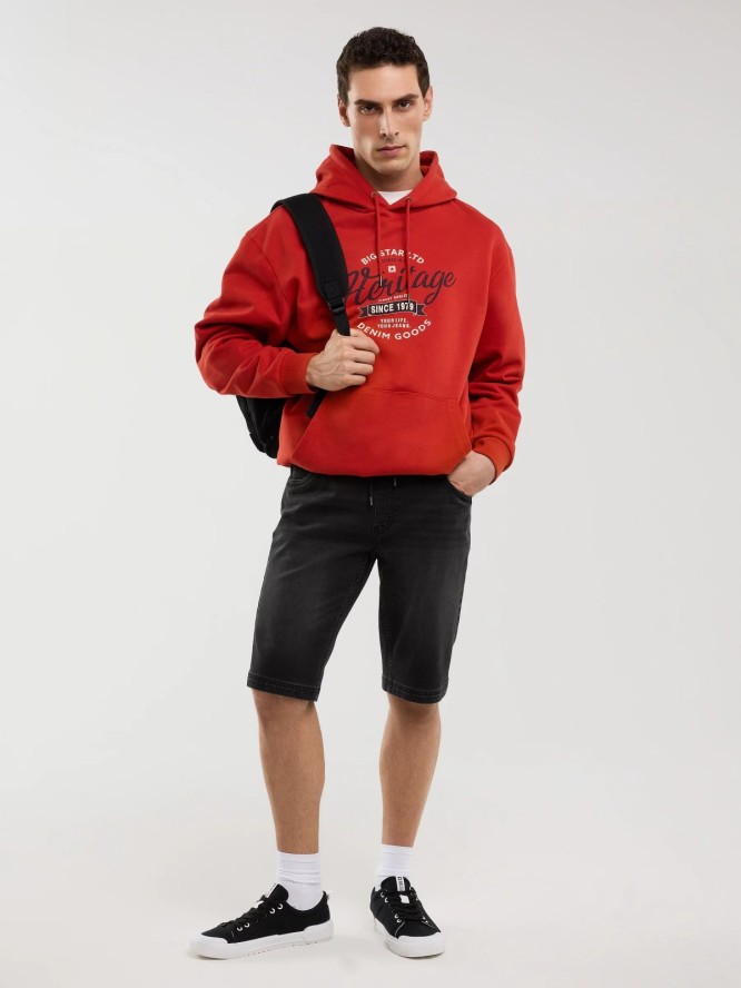 Szorty męskie jeansowe czarne Parker 954