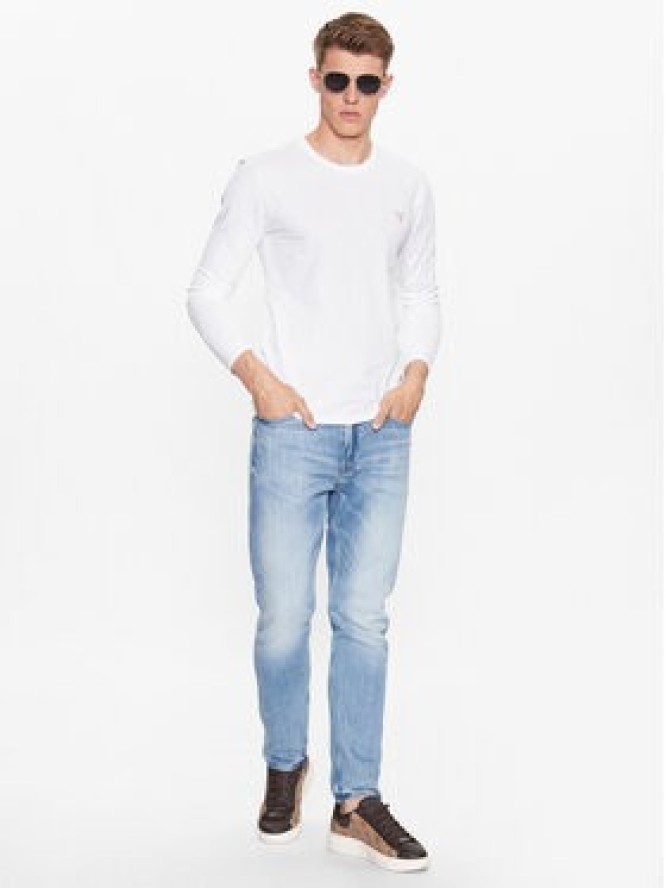Guess Longsleeve M2YI28 J1314 Biały Slim Fit