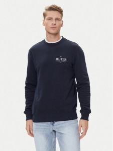 Tommy Hilfiger Bluza Stacked MW0MW39376 Granatowy Regular Fit