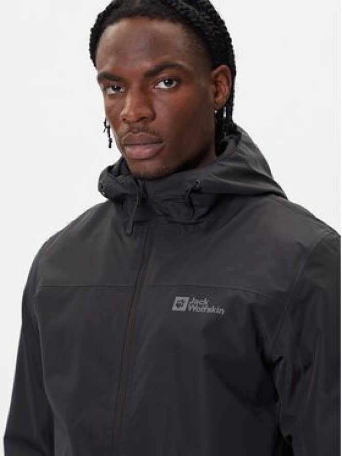 Jack Wolfskin Kurtka outdoor Taubenberg 3in1 1115311 Czarny Regular Fit