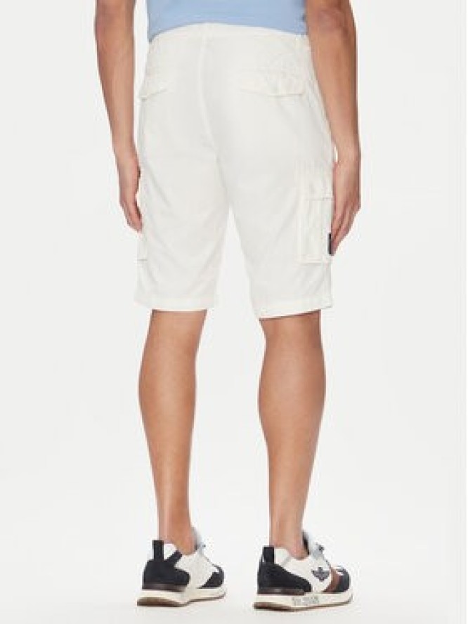 Aeronautica Militare Szorty materiałowe 251BE066CT1122 Biały Regular Fit