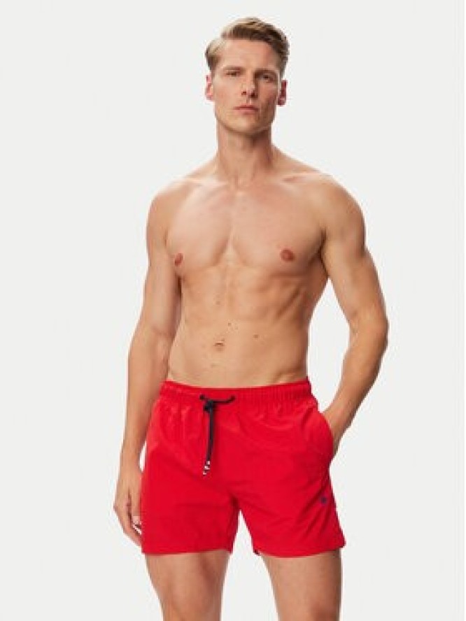 Beverly Hills Polo Club Szorty kąpielowe P-SS26M-UNION-0057 Czerwony Regular Fit