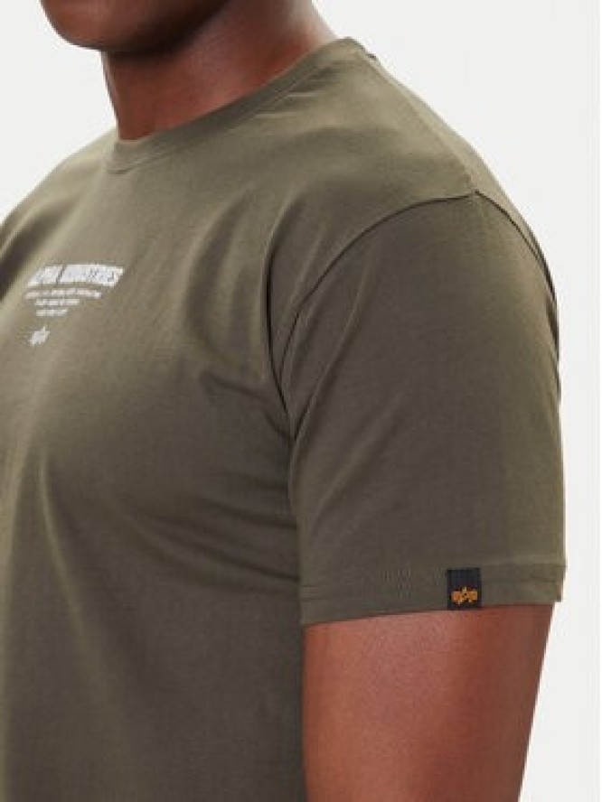 Alpha Industries T-Shirt Sky Wolf 258510 Zielony Regular Fit