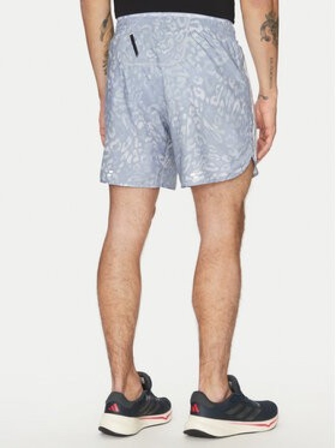 adidas Szorty sportowe Own the Run 3-Stripes JD7769 Niebieski Regular Fit