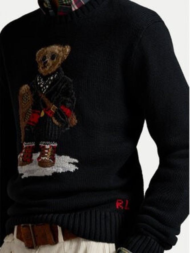 Polo Ralph Lauren Sweter 710982140001 Czarny Regular Fit