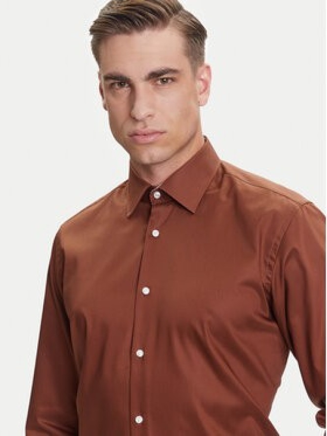 BOSS Koszula H-Joe 50545145 Beżowy Regular Fit