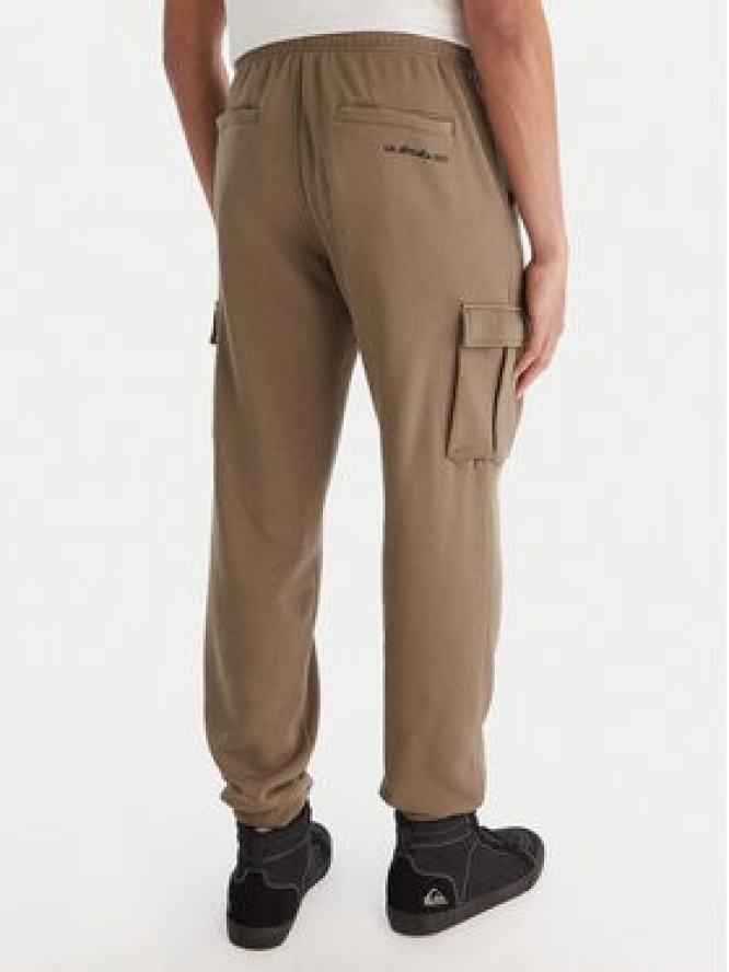 Quiksilver Spodnie dresowe Cargo Fleece EQYFB03401 Khaki Regular Fit