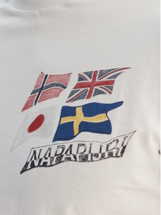 Napapijri T-Shirt S-Mahsa NP0A4FZB Biały Regular Fit
