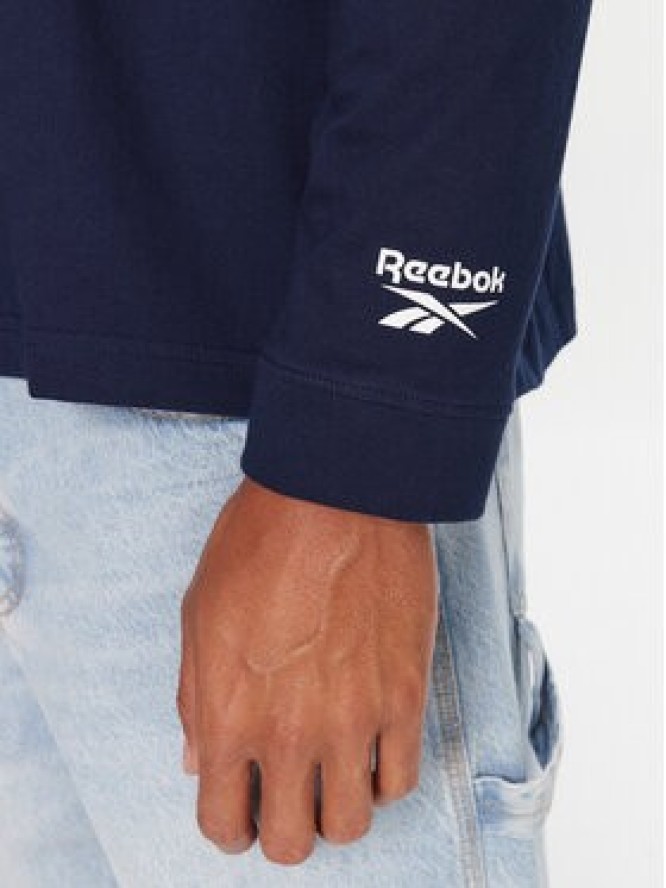 Reebok Longsleeve RK25155CCM Granatowy Regular Fit