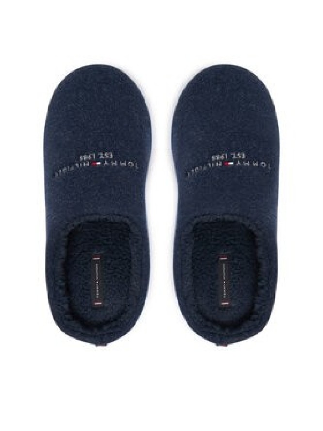 Tommy Hilfiger Kapcie Felt House FM0FM05614 Granatowy