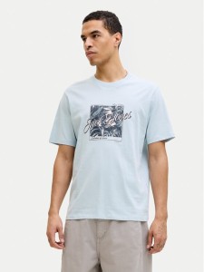 Jack & Jones T-Shirt Honolulu 12288088 Błękitny Regular Fit
