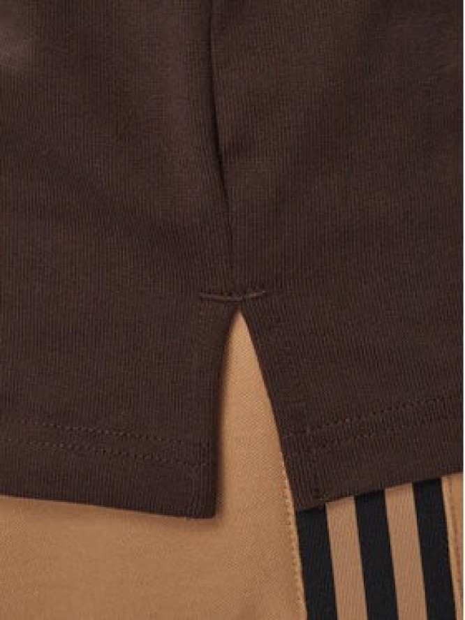adidas Bluza 3-Stripes Rugby Longsleeve Polo KE4112 Brązowy Regular Fit