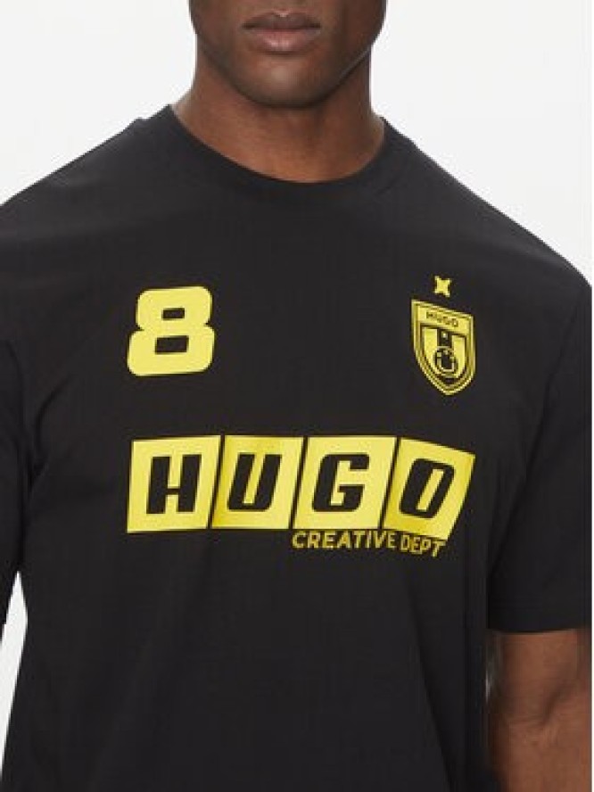 HUGO T-Shirt Nebulop 50541252 Czarny Regular Fit