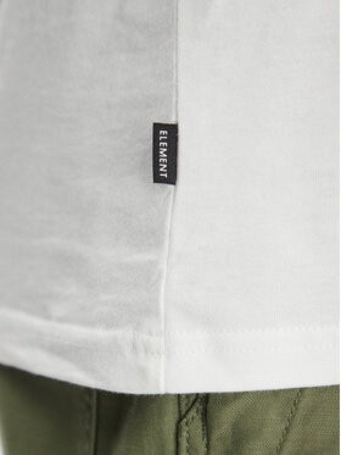 Element T-Shirt ELYZT00496 Biały Regular Fit
