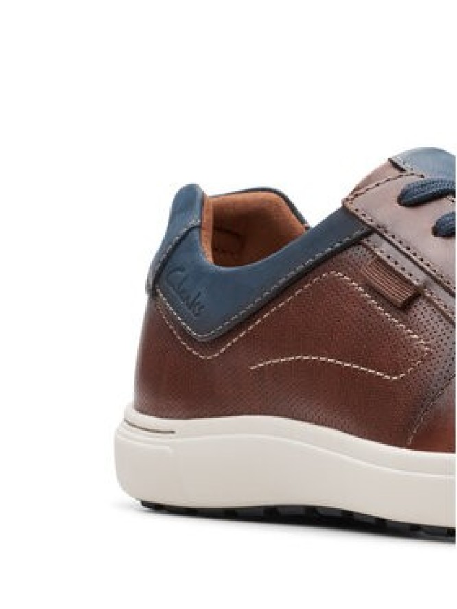 Clarks Sneakersy Mapstone Lace 26176886 Brązowy
