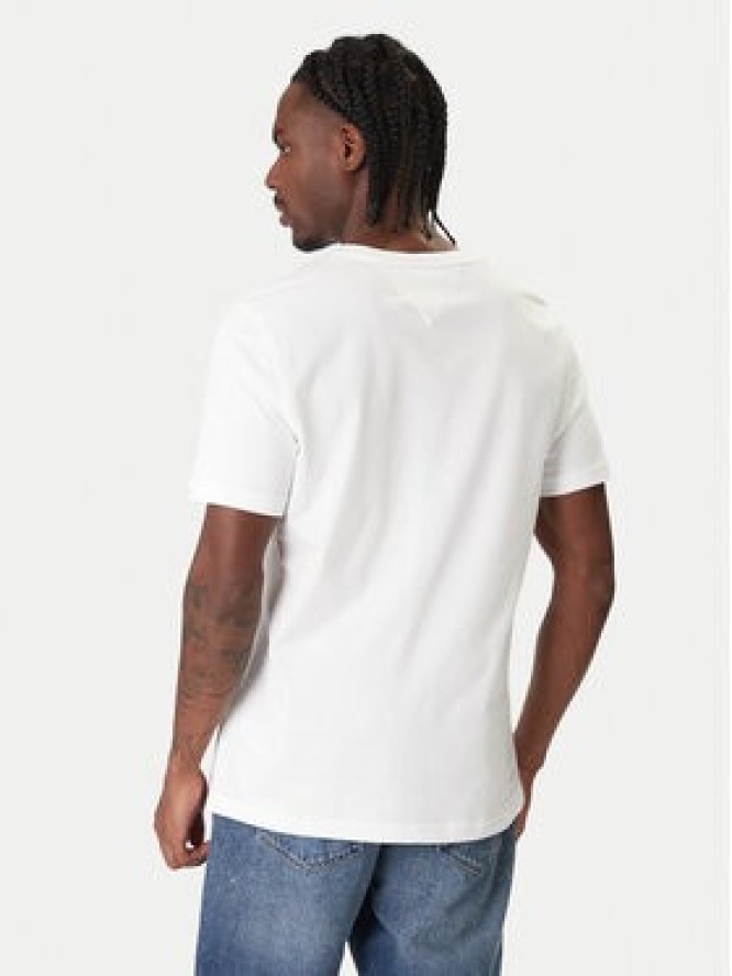Tommy Hilfiger T-Shirt Embro Flag MW0MW42736 Biały Regular Fit