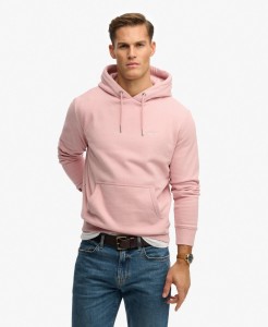 superdry Essential Logo Hoodie bluza z kapturem luźny krój – Light Blush Pink