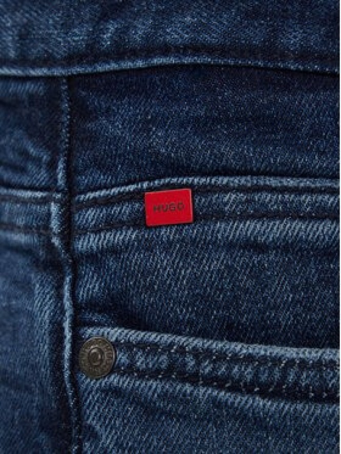 HUGO Jeansy 50542689 Granatowy Slim Fit