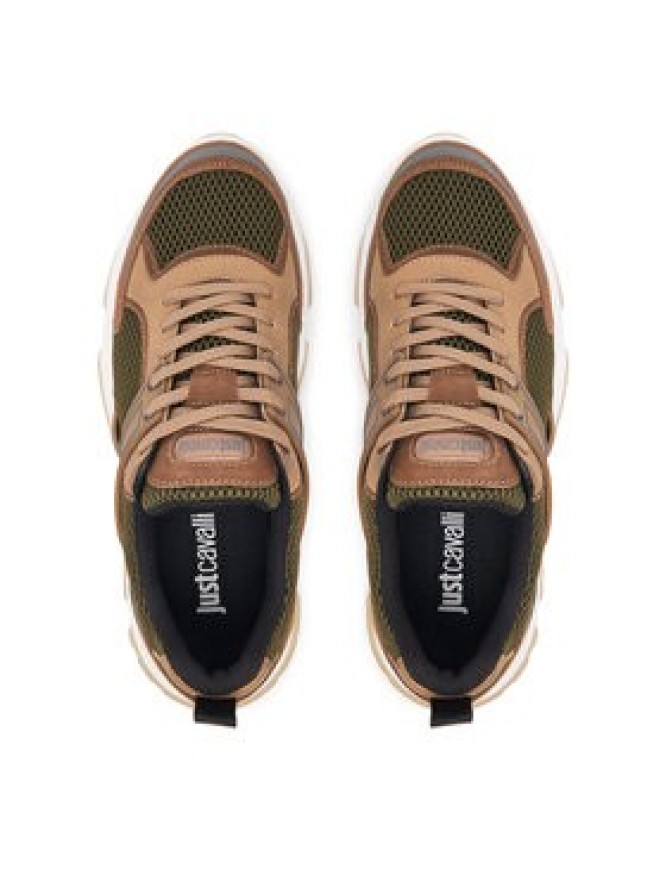 Just Cavalli Sneakersy 80QA3SH5 ZSE66 Brązowy