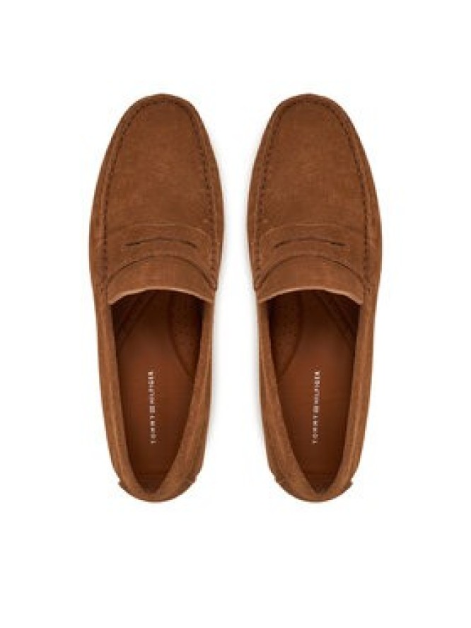 Tommy Hilfiger Mokasyny Casual Hilfiger Suede Driver FM0FM04998 Brązowy