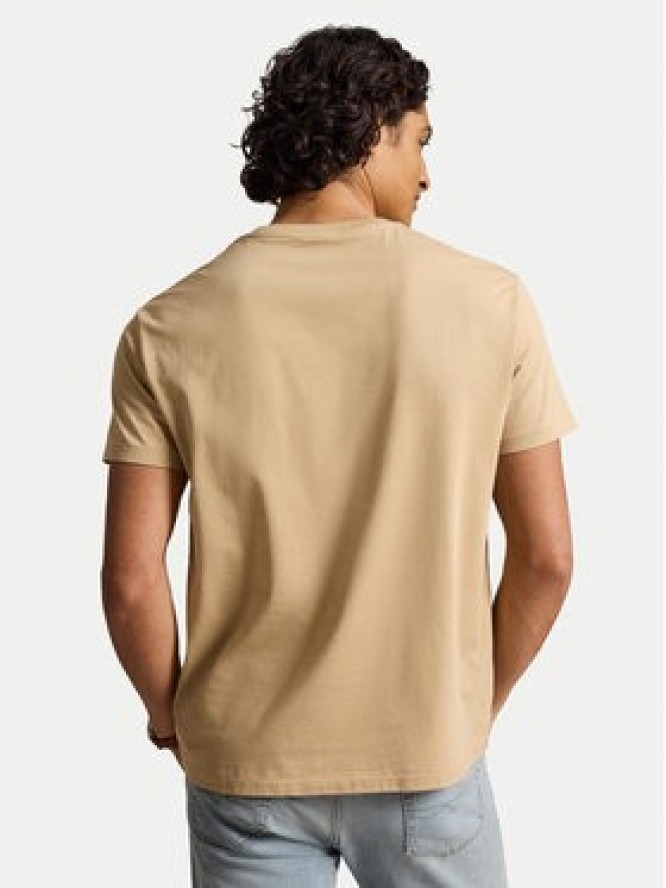Polo Ralph Lauren T-Shirt 710671438527 Brązowy jasny Regular Fit
