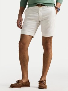 Polo Ralph Lauren Szorty materiałowe 710646709001 Biały Slim Fit