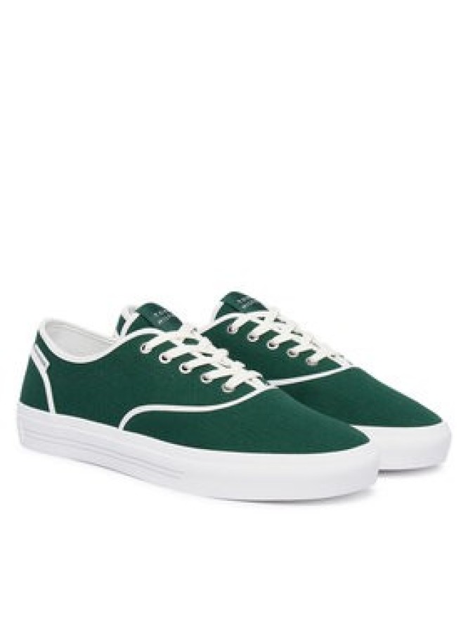 Tommy Hilfiger Tenisówki Th Vulc Cup Long Lace Canvas FM0FM05874 Zielony