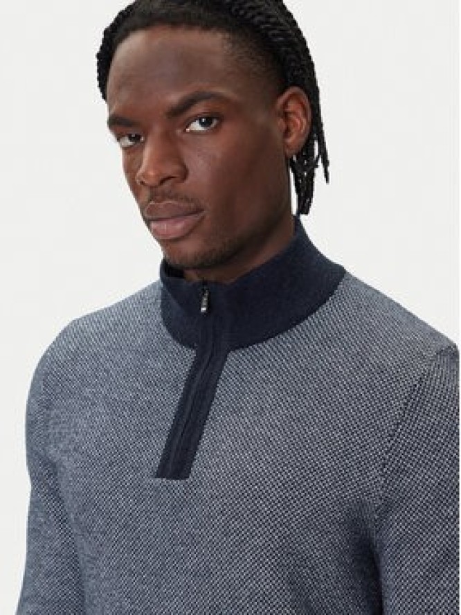 BOSS Sweter H-Hettore 50549976 Granatowy Regular Fit