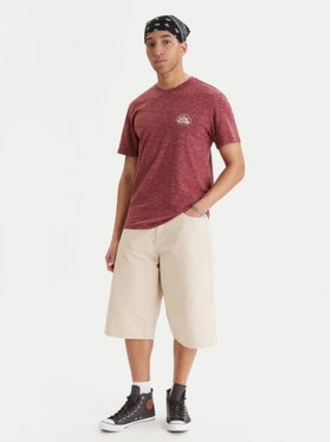 Quiksilver T-Shirt EQYKT04416 Bordowy Regular Fit