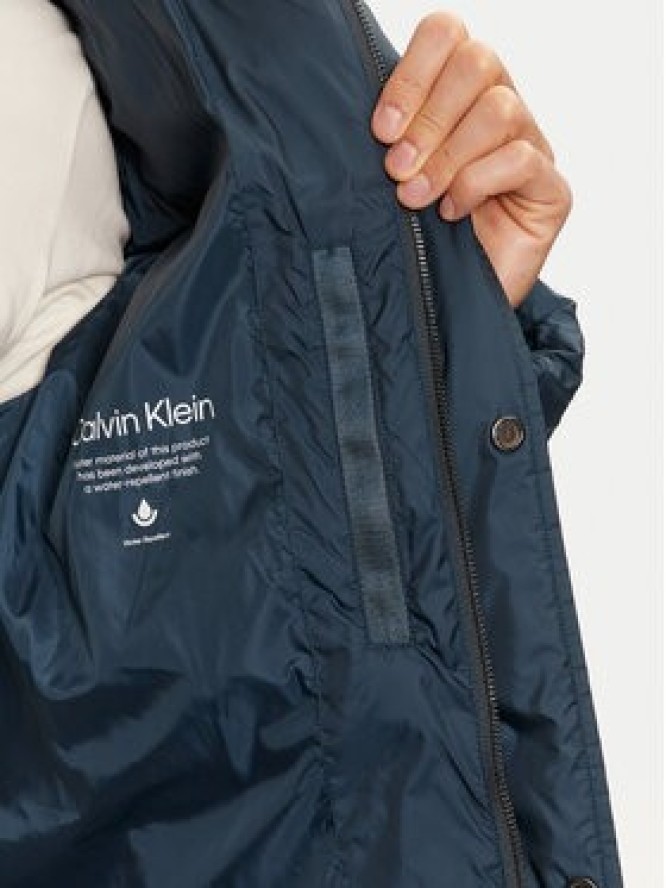 Calvin Klein Płaszcz zimowy K10K113465 Niebieski Regular Fit