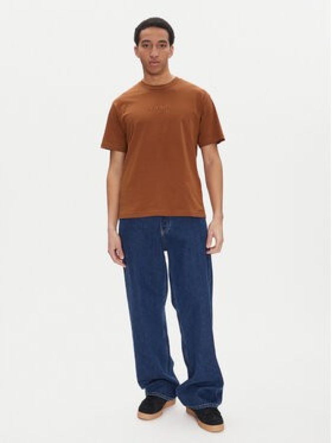 Vans T-Shirt Essential VN000HPZ Brązowy Loose Fit