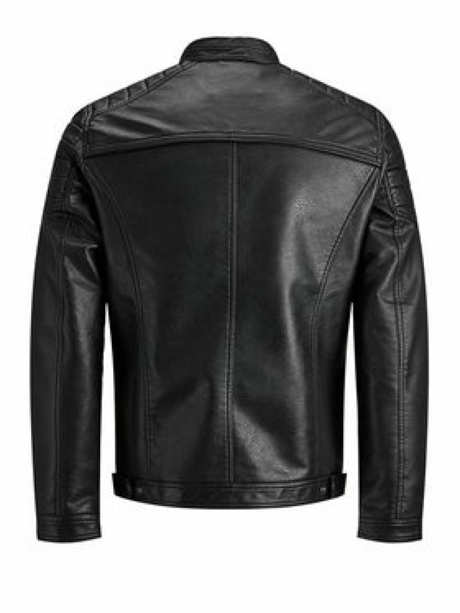 Jack & Jones Kurtka z imitacji skóry Rocky 12147218 Czarny Regular Fit