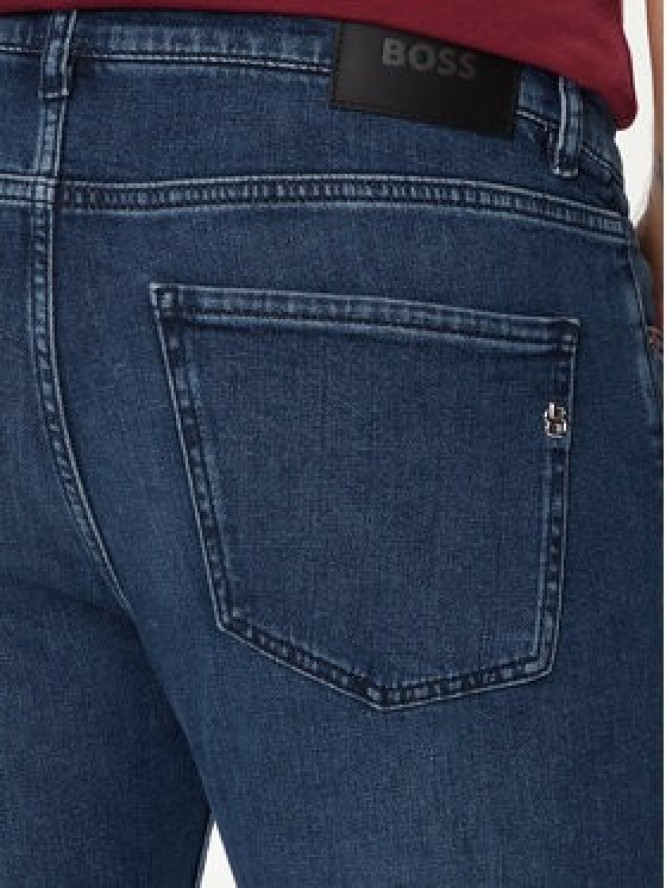 Boss Jeansy Delaware 50524007 Granatowy Slim Fit