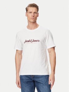 Jack & Jones T-Shirt Montauk Type 12290887 Biały Regular Fit