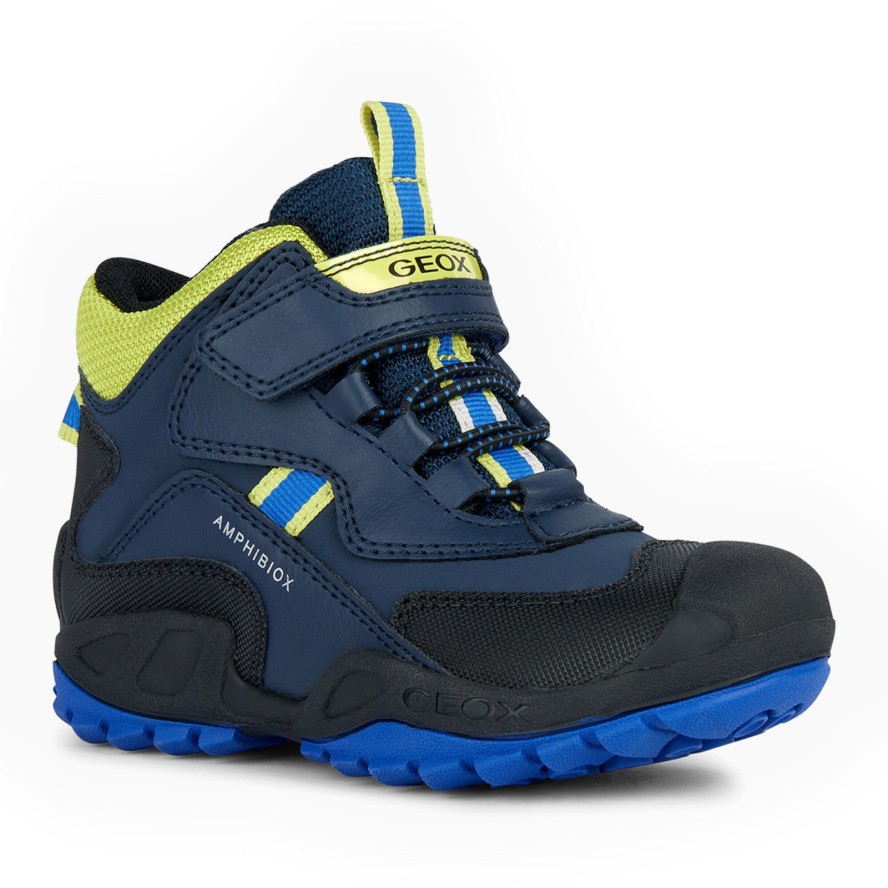 Buty GEOX J NEW SAVAGE BOY B A Niebieski