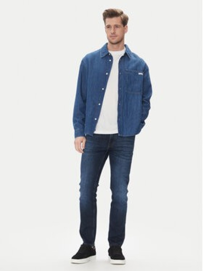 Calvin Klein Jeans Koszula jeansowa J30J327509 Granatowy Regular Fit