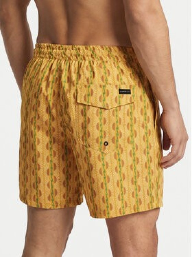 Quiksilver Szorty kąpielowe Stretch Printed Volley 16 EQYJV04217 Żółty Regular Fit