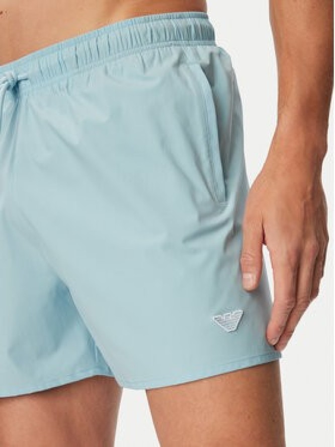 Emporio Armani Szorty kąpielowe EM000583 AF20424 U9242 Niebieski jasny Regular Fit