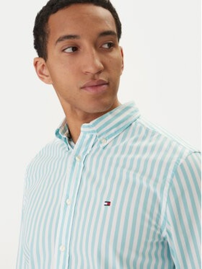 Tommy Hilfiger Koszula MW0MW42440 Zielony Regular Fit