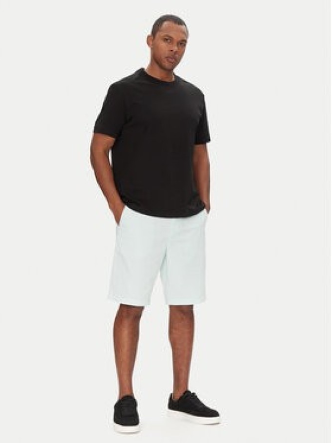 BOSS Szorty materiałowe Chino-Slim-Shorts 50536723 Błękitny Regular Fit