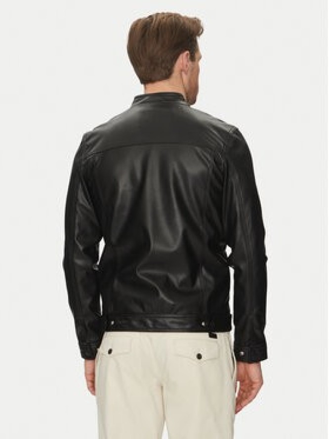 Blend Kurtka z imitacji skóry 20717907 Czarny Regular Fit