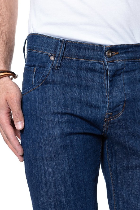 SPODENKI MUSTANG 5 Pocket Short DENIM BLUE 1007373 5000 580