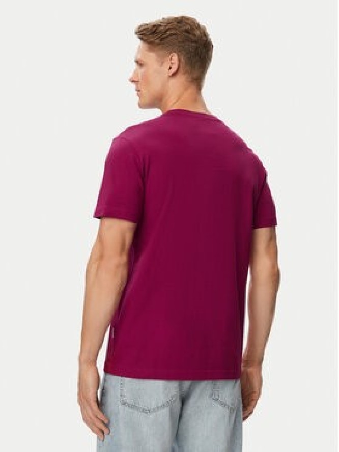 Beverly Hills Polo Club T-Shirt P-SS26M-TS41740 Bordowy Regular Fit