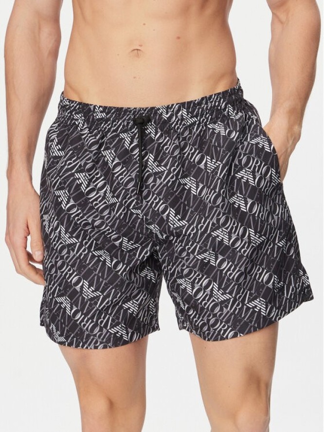 Emporio Armani Szorty kąpielowe EM000688 AF20442 FC026 Czarny Regular Fit