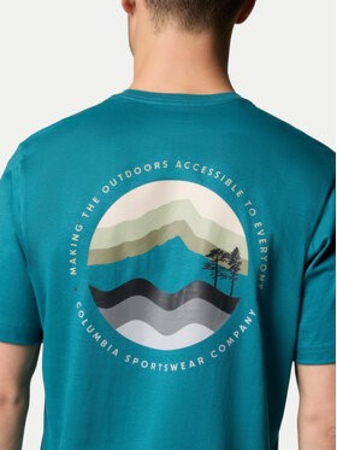 Columbia T-Shirt Kettle River™ 2120411 Turkusowy Regular Fit