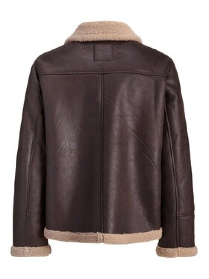 Jack & Jones Kurtka z imitacji skóry Cambridge 12282946 Brązowy Regular Fit