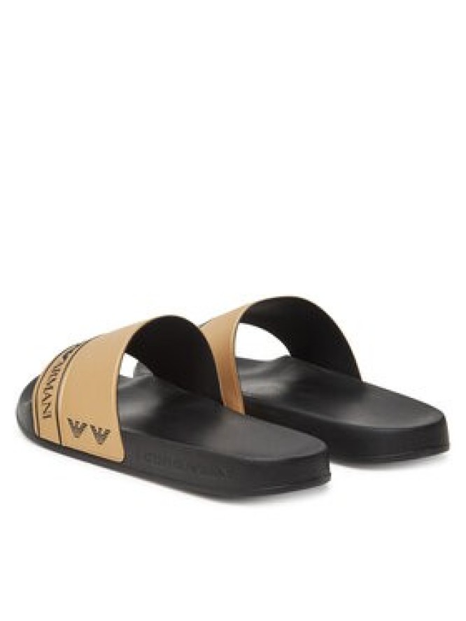 EA7 Emporio Armani Klapki 7X000110 AF15128 FC001 Złoty