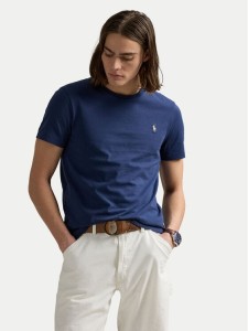 Polo Ralph Lauren T-Shirt 710671438426 Granatowy Custom Slim Fit